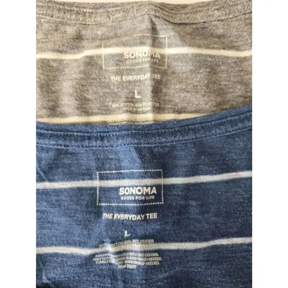 Sonoma Everyday T-Shirt Bundle of Two Sz L - Picture 4 of 5